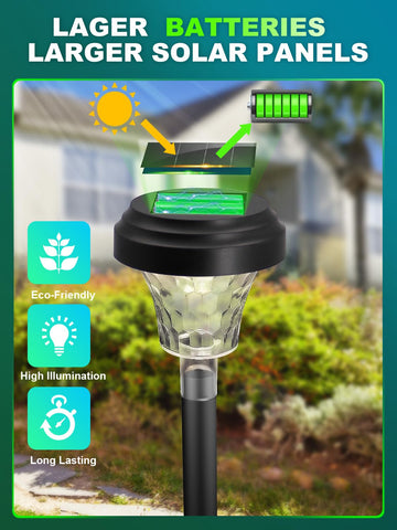 ROOR solar pathway light petal pattern decorates walkways with glow.