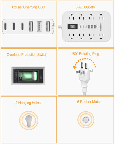 ROOTOMA travel-ready adapter supports global use at hotels and hostels