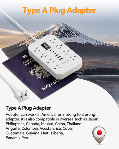ROOTOMA USB ports visible ideal for charging phones and tablets on the go