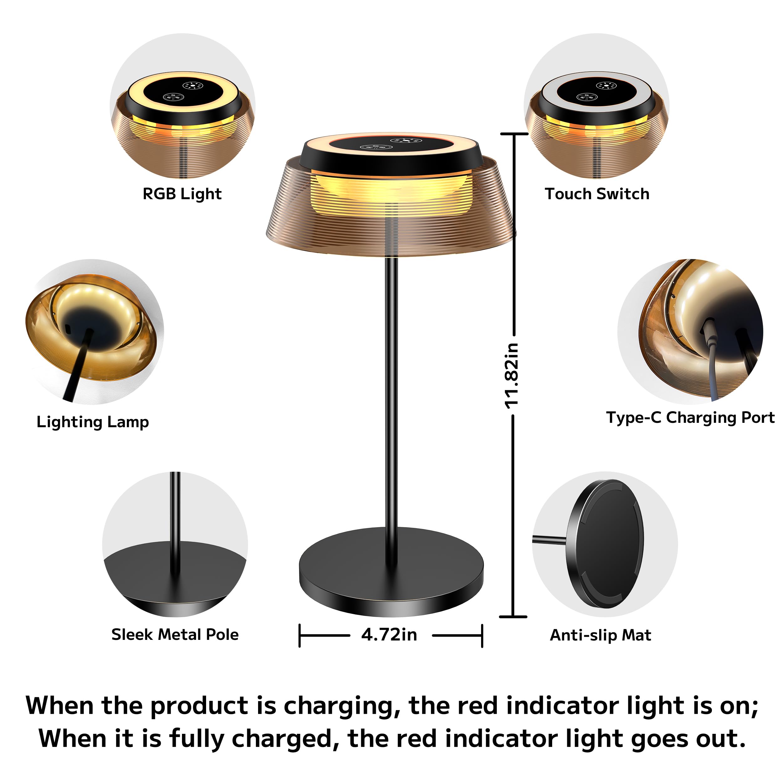 ROOTRO compact two-lamp pack with USB-C cables included.