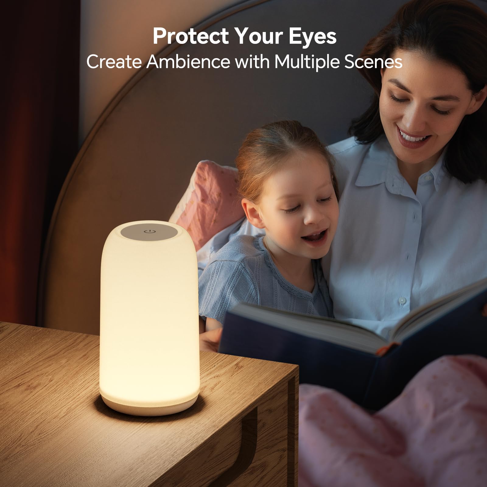 ROOTRO multi-color lamp enhances living room ambiance.