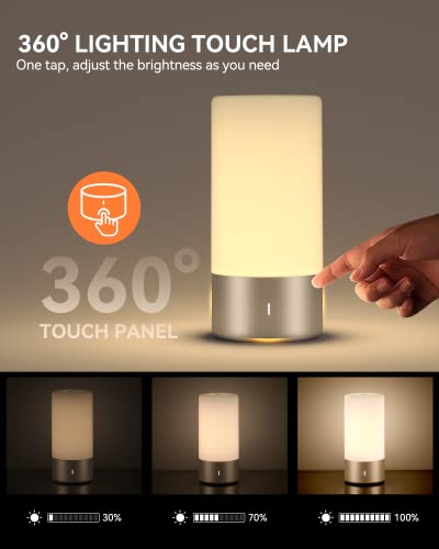 ROOTRO table-lamp-3-level-dimming highlights adjustable brightness for any scene.