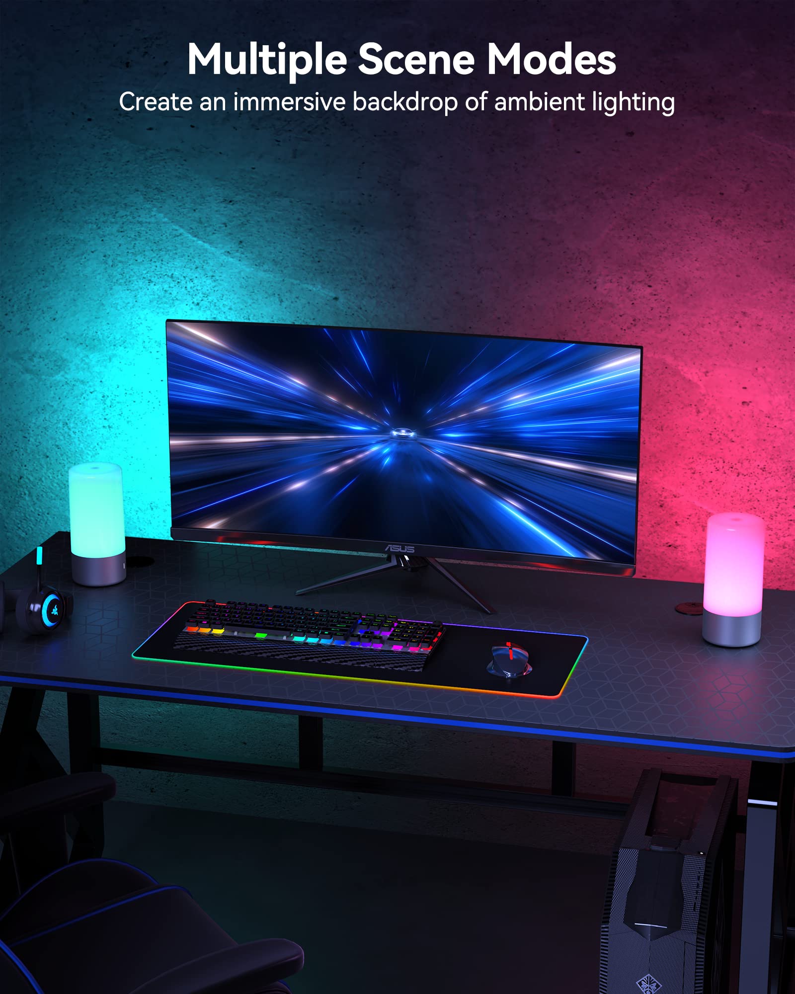 ROOTRO table-lamp-smooth-curve-design provides even illumination across surfaces.