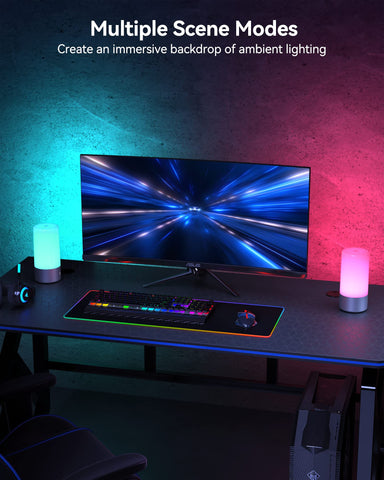 ROOTRO table-lamp-smooth-curve-design provides even illumination across surfaces.