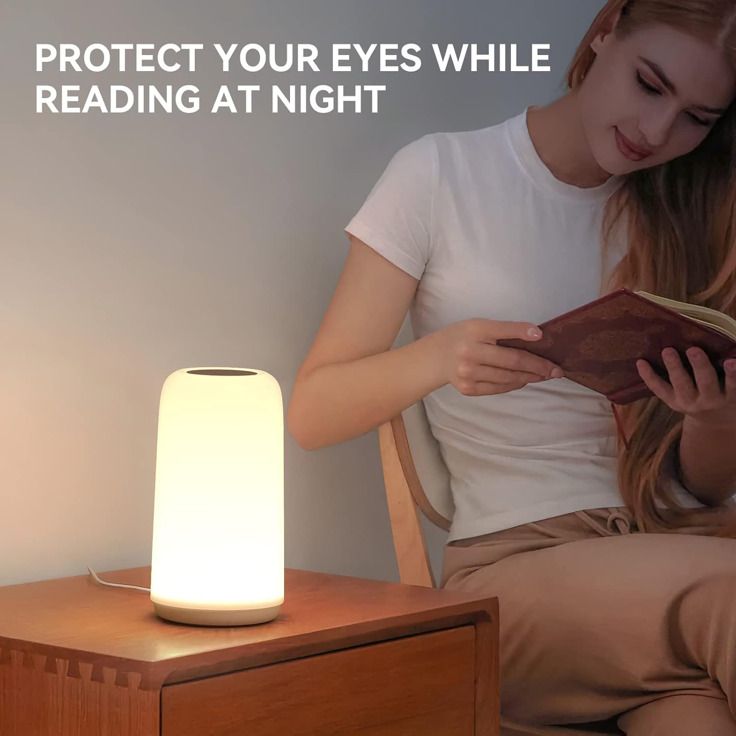 ROOTRO Touch Bedside Lamp a gift idea for home lovers