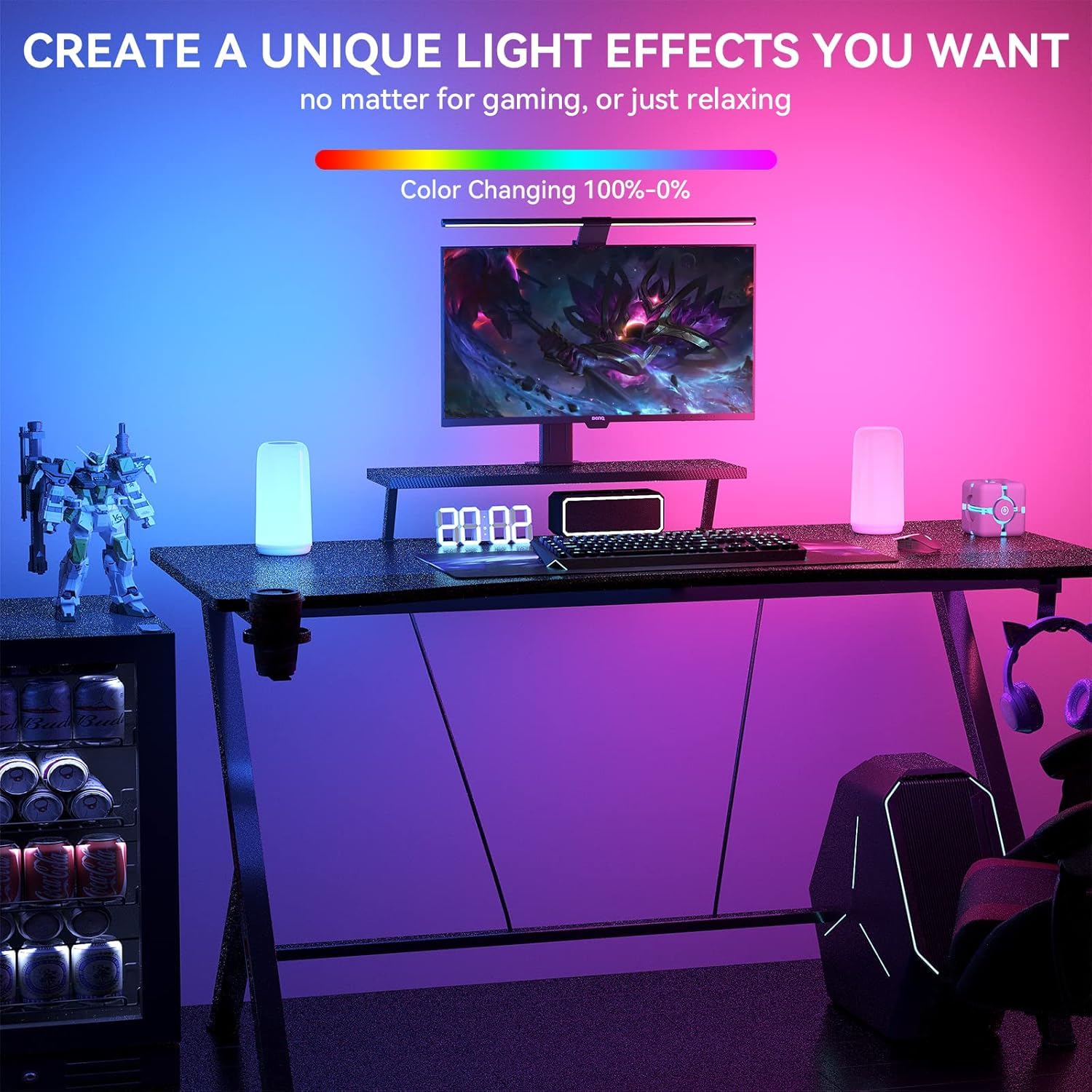 ROOTRO Touch Bedside Lamp modern design for bedrooms and living spaces