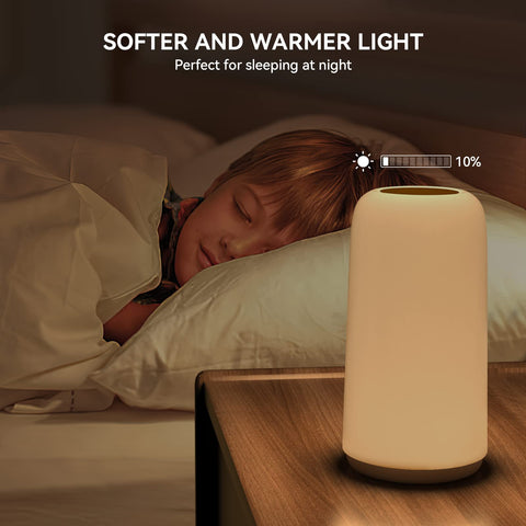 ROOTRO Touch Bedside Lamp versatile for nursery, reading, and ambience