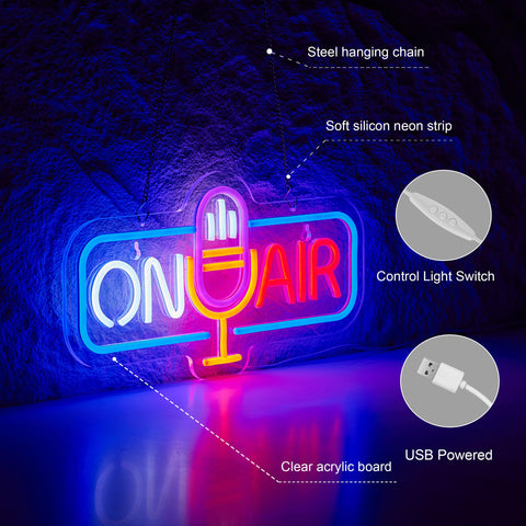 Roouneon On Air neon sign USB cable for flexible powering