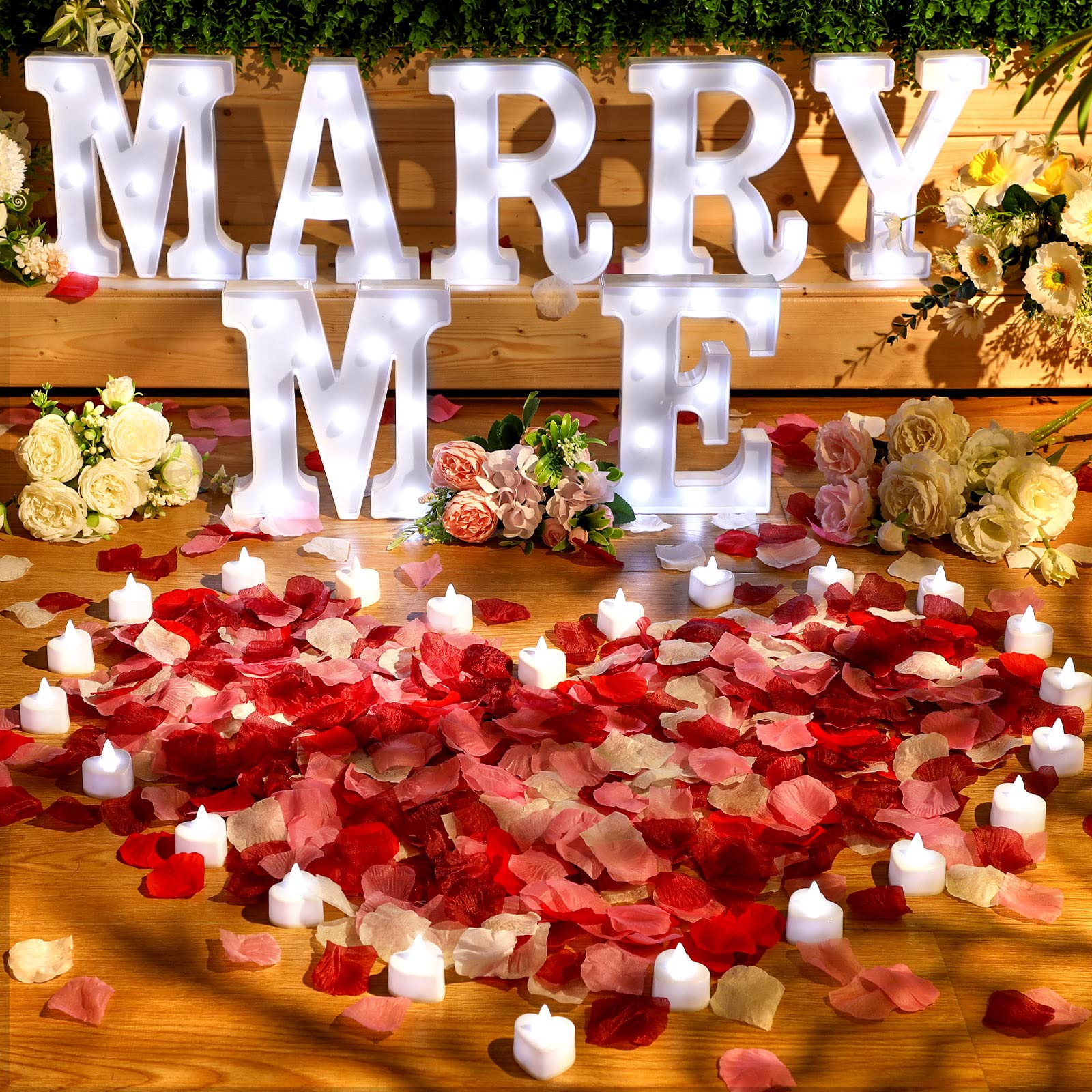 Roowest LED sign in bedroom creates a dreamy romantic atmosphere