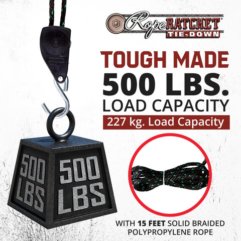 Rope Ratchet adjustable hanger keeps grow lights steady and aligned.