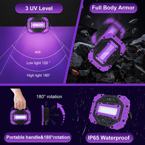 roperry cordless portable design for versatile lighting anywhere.