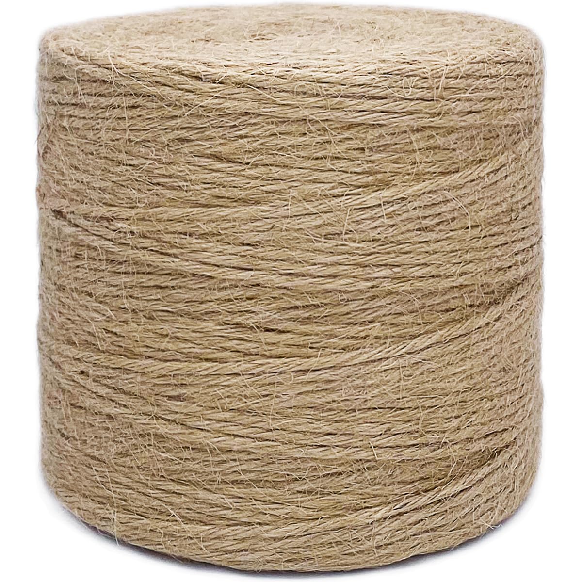 Rophomor 1000ft jute twine, natural brown, ideal for rustic crafts and long wrapping