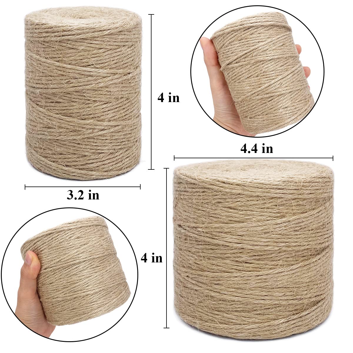 Rophomor jute twine for garden trellis use with natural strength