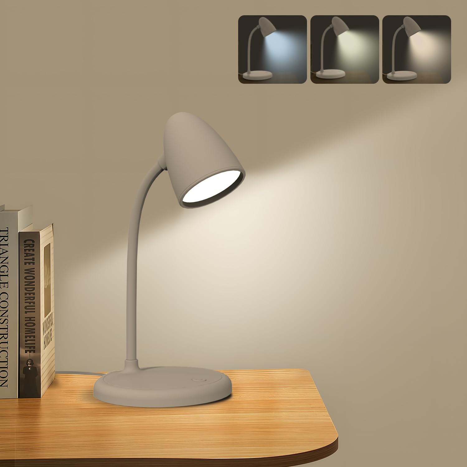 RORENSE LED desk lamp with angle adjustment for precise task lighting.