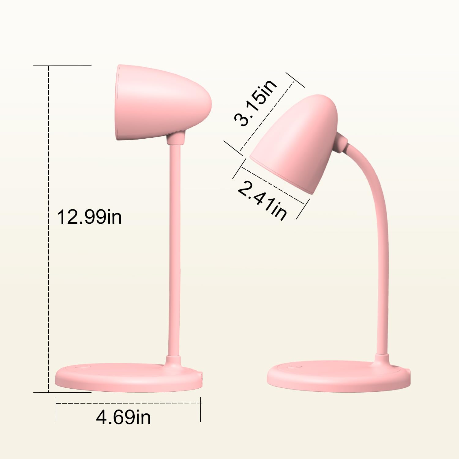 RORENSE desk lamp with color temperature options for comfortable study lighting