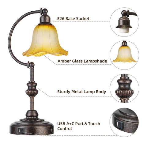 RORIA LED bulb included delivering soft, flicker-free illumination