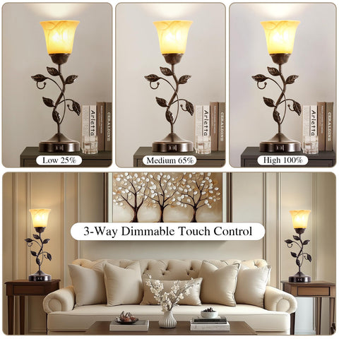 RORIANO 3-way dimmable touch-control lamps adapt lighting to mood.