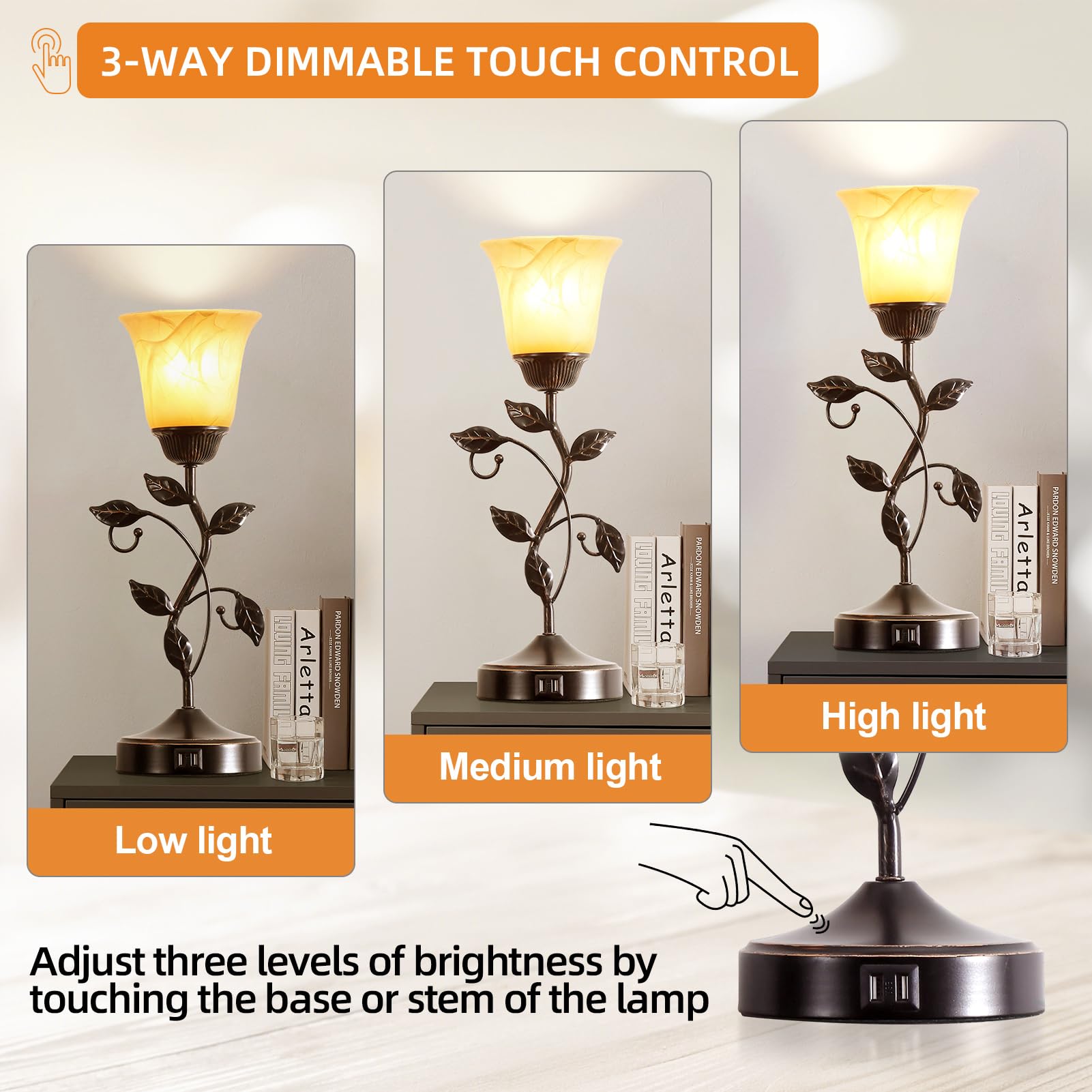 RORIANO 3-way dimmable touch-control lamp interface