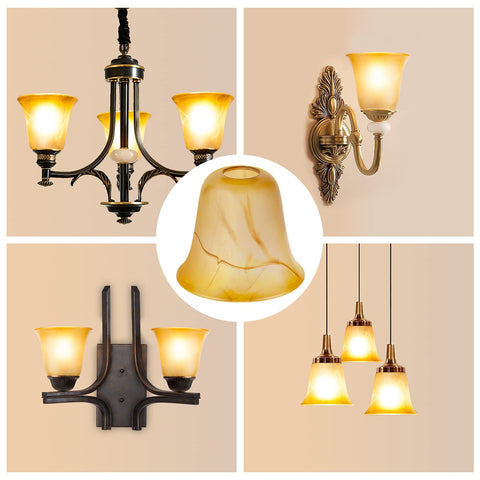 RORIANO amber glass shade texture showing crack-like character for style