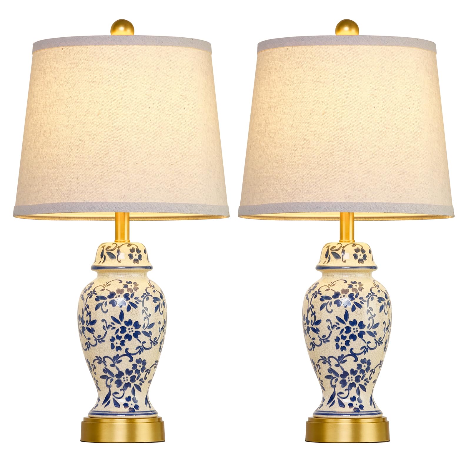 RORIANO LED bulbs included with the lamp set for easy setup