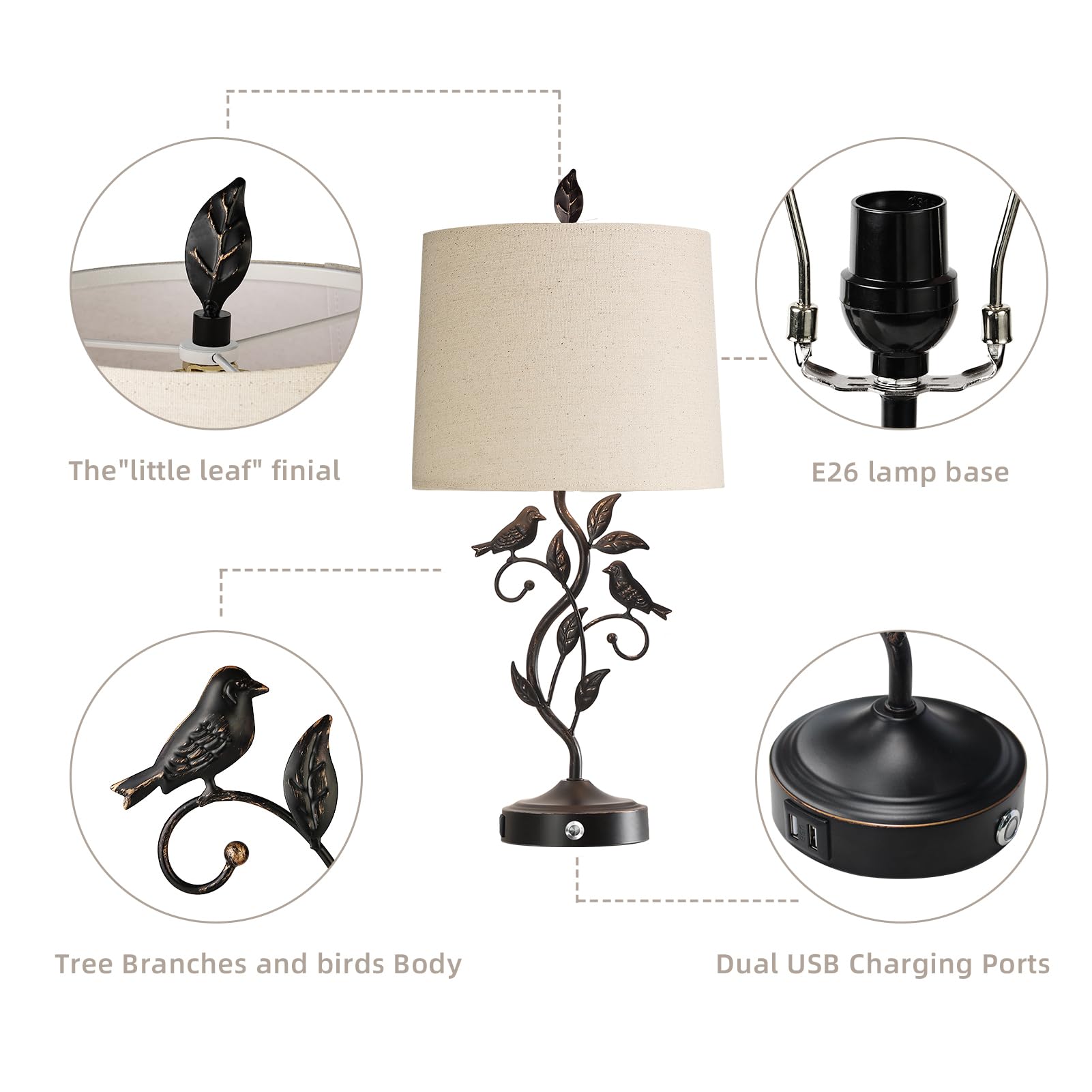 RORIANO perfect gift lamp for home office or study.