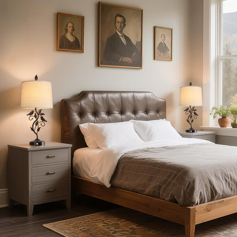 RORIANO sturdy nightstand lamps with easy touch switch design.