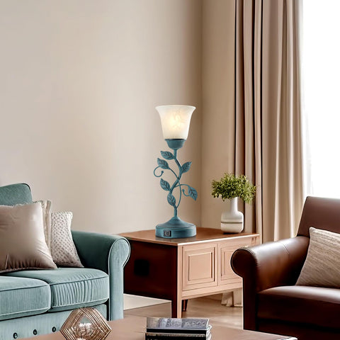 RORIANO LED bulb included delivers steady soft light with long life.