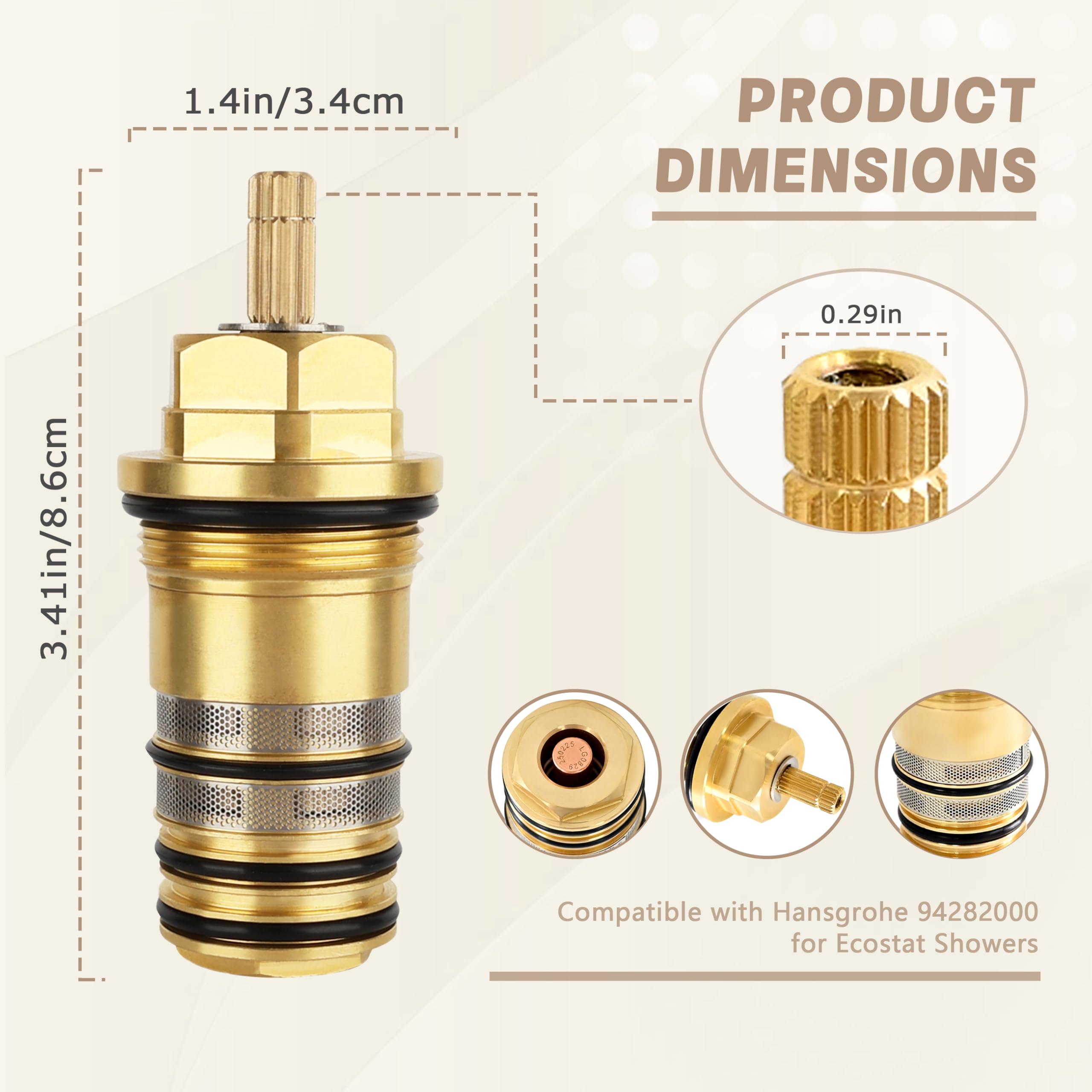 Rosarin 94282000 brass cartridge packaging aids safe transport.