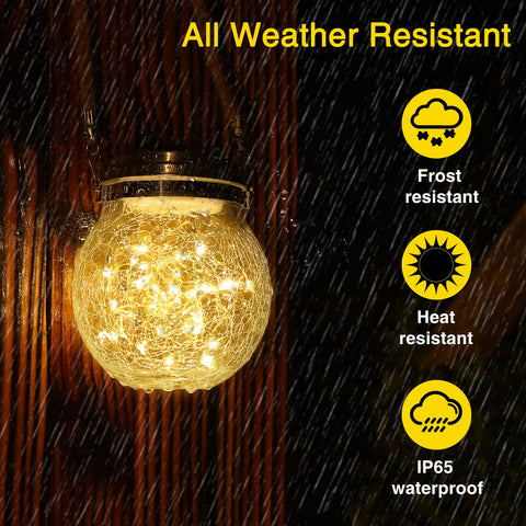 ROSHWEY lanterns for trees and yards create warm ambient light