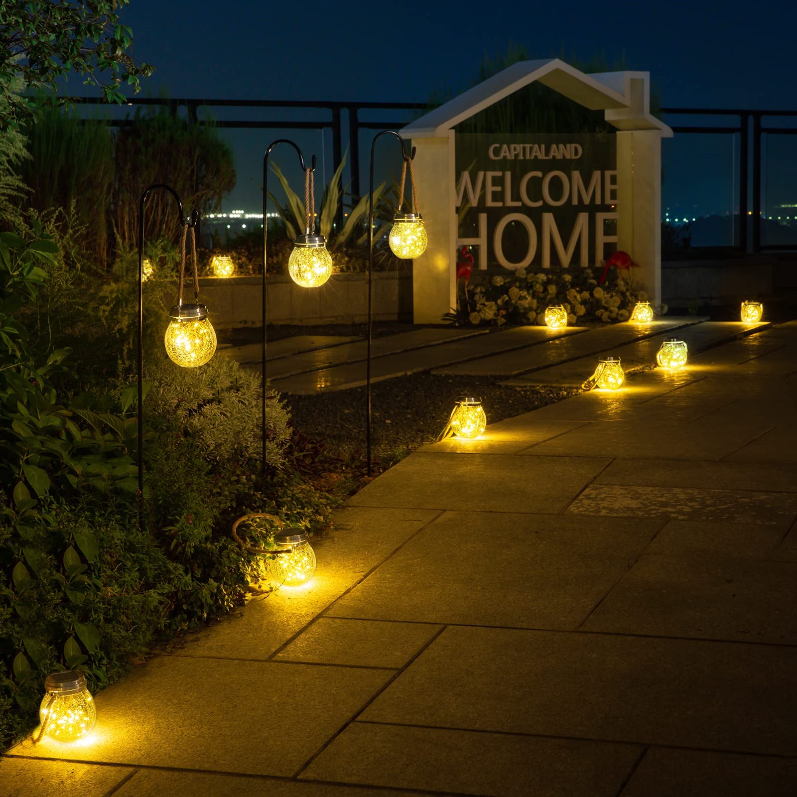 ROSHWEY outdoor lantern IP65 weatherproof for garden lighting