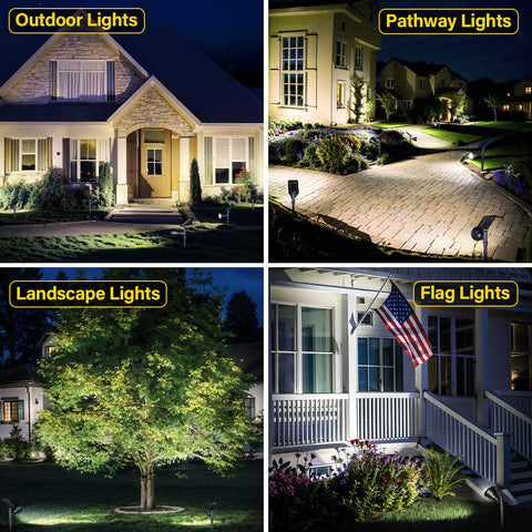 ROSHWEY solar lights driveway edge enhances security and curb appeal.