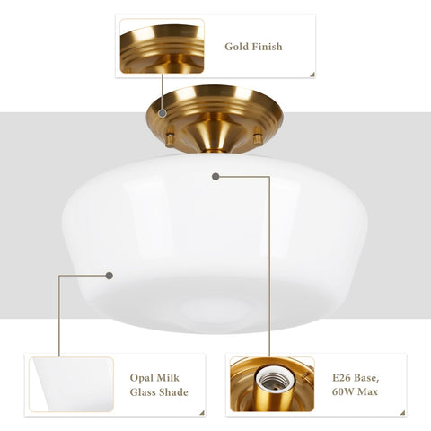 Rosient 12 inch hallway light showcases modern, clean glow.