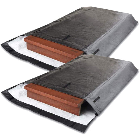 ROSROSE padded table leaf bag front view protects leaves during storage