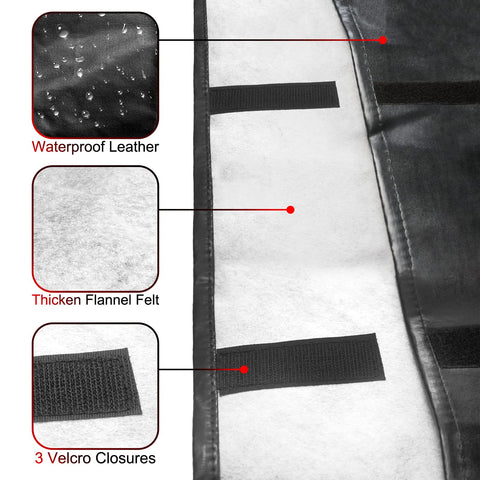 ROSROSE interior close-up shows thick flannel protection against scratches
