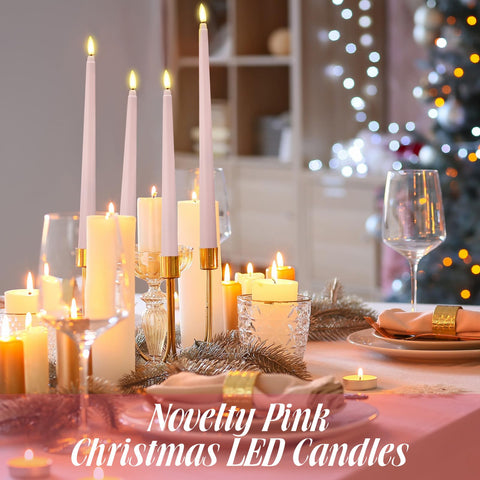 Rossesay flameless taper 10.98 inch candle suits weddings and centerpieces