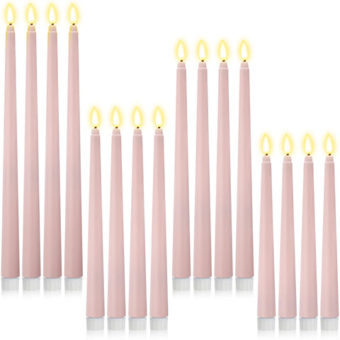 Rossesay flameless taper 8.58 inch candle for warm table ambiance