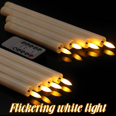 Rossesay 11-2 inch taper candle with remote adds height and ambient glow