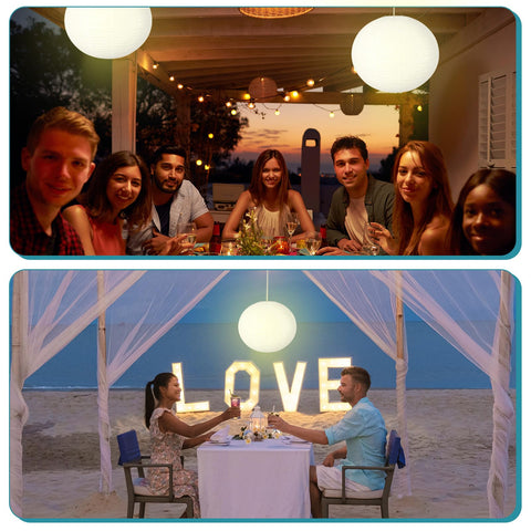 Rossesay flat-design lanterns assemble easily to keep shape intact.