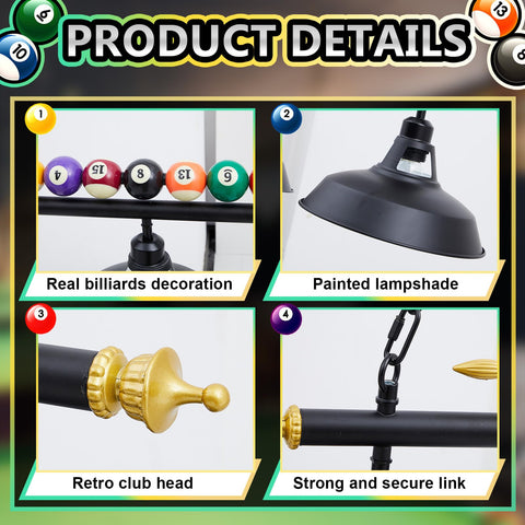 Rossesay adjustable chain pool light enables height customization for perfect coverage