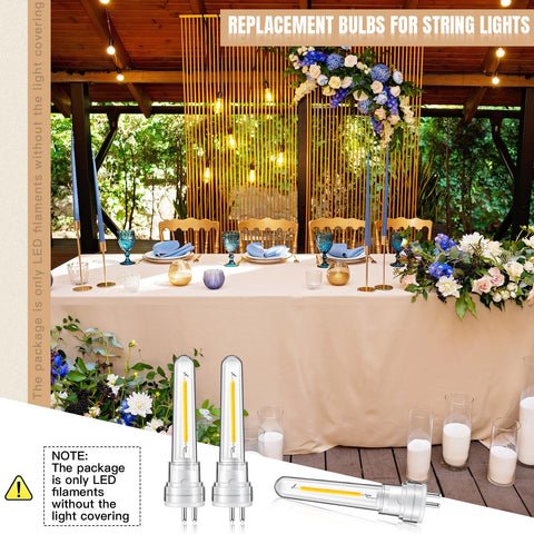 Rossesay S14 bulbs suitable for indoor and outdoor spaces, including weddings and holidays.