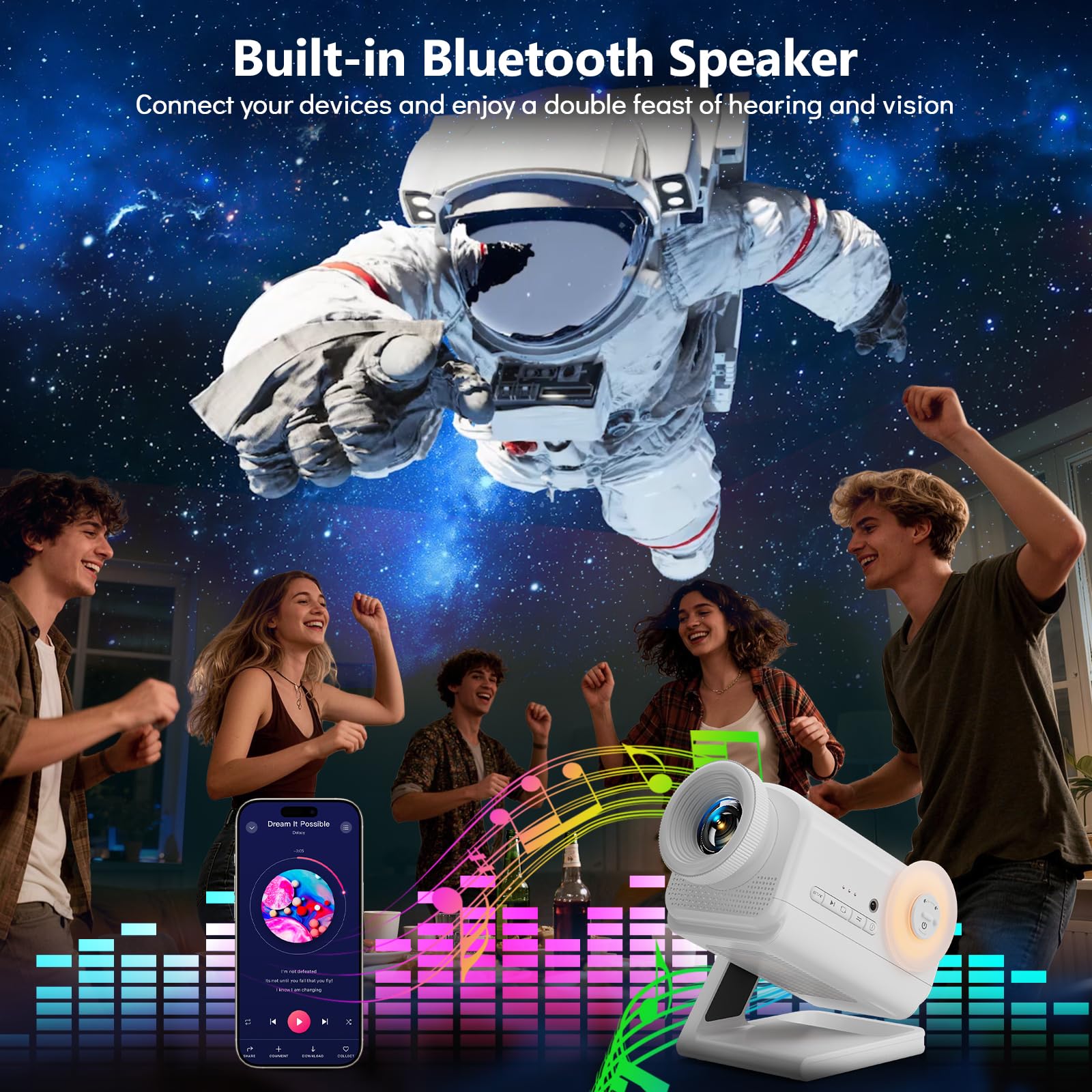 Rossetta 3D Projector remote control for easy operation during setup