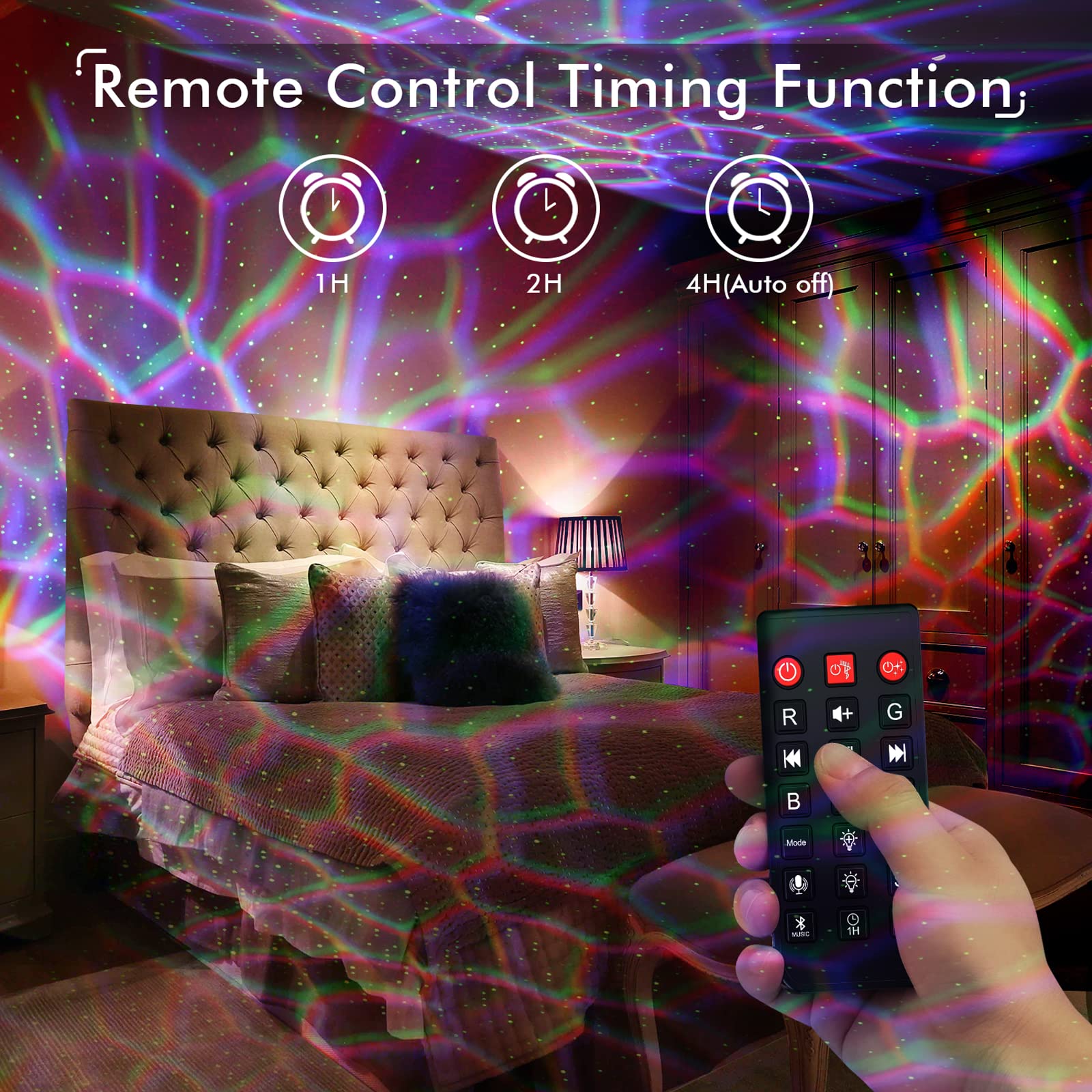 Rossetta Galaxy Projector eight white noise sounds for sleep and focus
