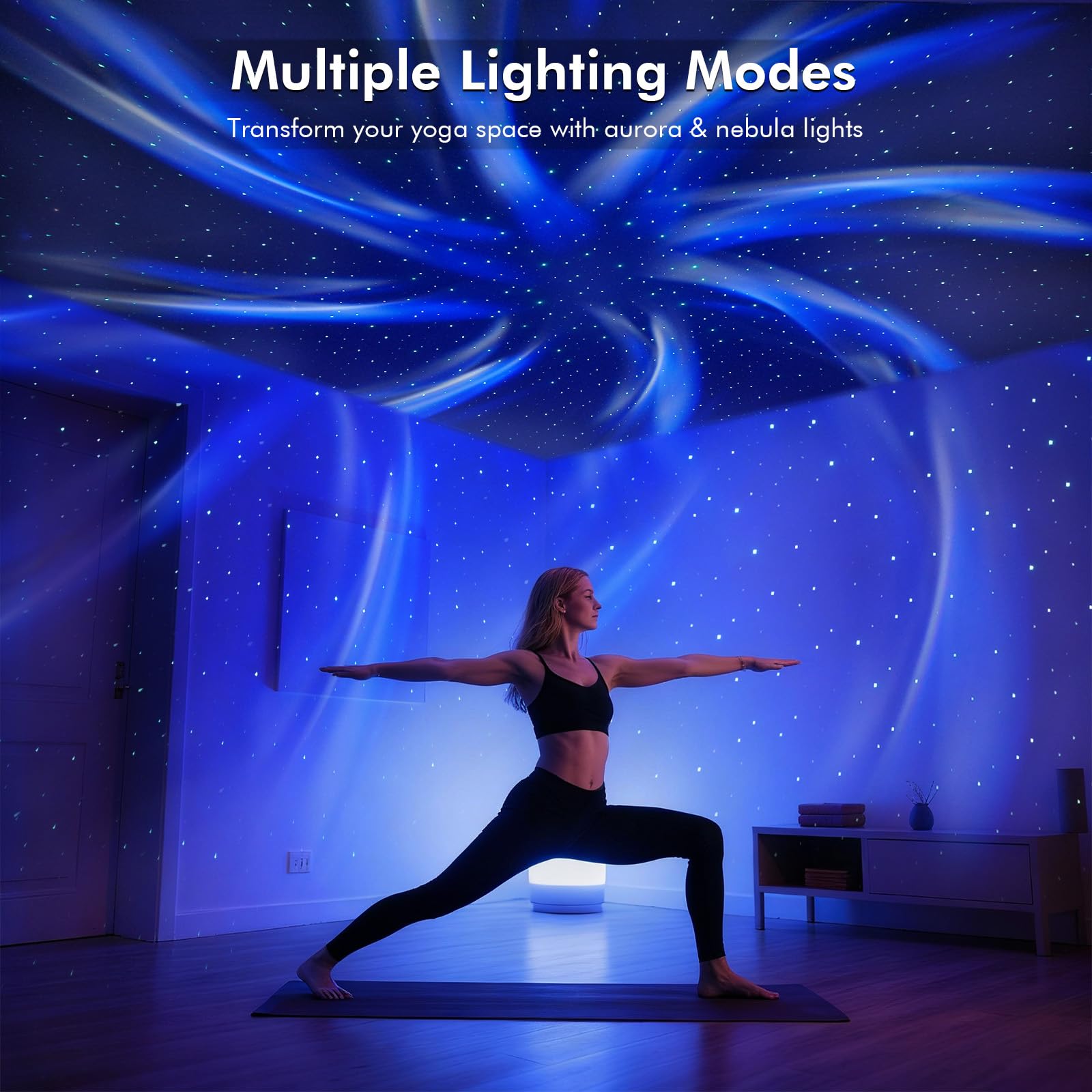 Rossetta remote control enables quick brightness and mode adjustments.
