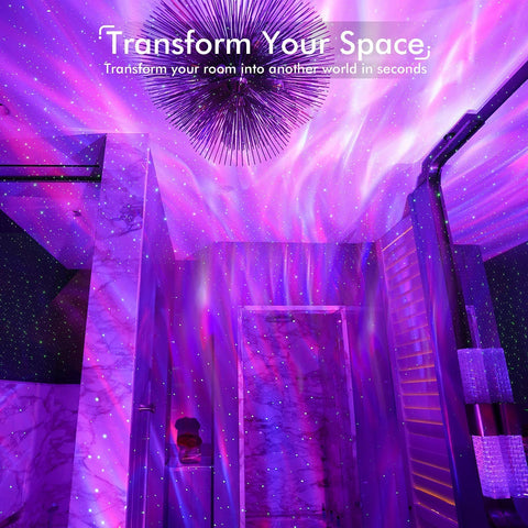 Rossetta Star Projector with eight white-noise sounds for sleep or focus