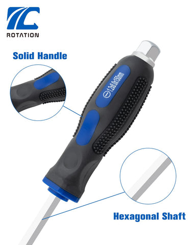 ROTATION chrome vanadium blades deliver durable, rust-resistant performance in tough tasks.