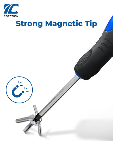 Rotation ergonomic PP+TPR handle offers comfortable control