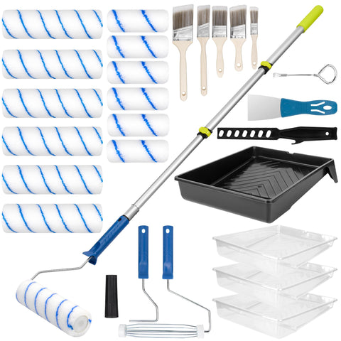 ROTESONNE 28-piece kit overview for efficient interior and exterior painting.
