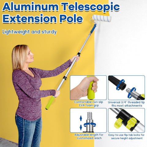 ROTESONNE 9-inch paint tray with liner for easy color changes.