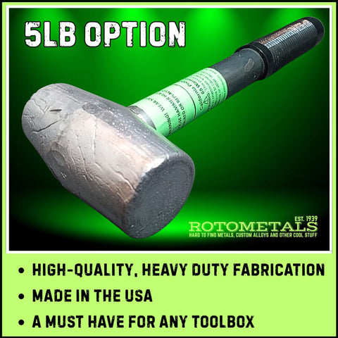 RotoMetals deadblow hammer in use demonstrates controlled force and surface protection.