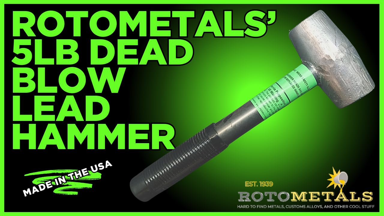 RotoMetals workshop setup with hammer aiding alignment and pin setting.